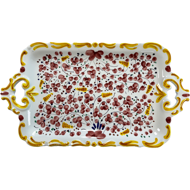 Plateau Deruta 44 cm Bordeaux