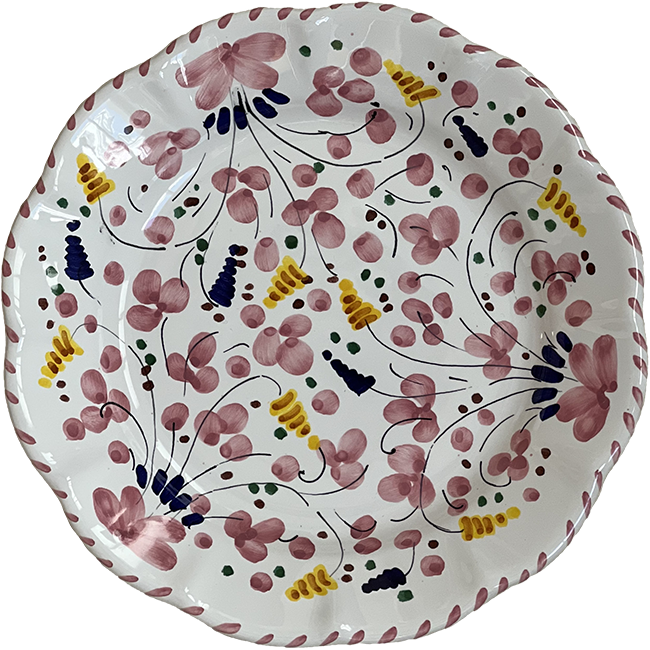 Deruta Plate 25 cm Pink