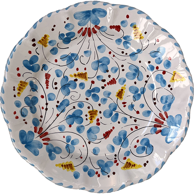 Deruta Plate 25 cm Turquoise