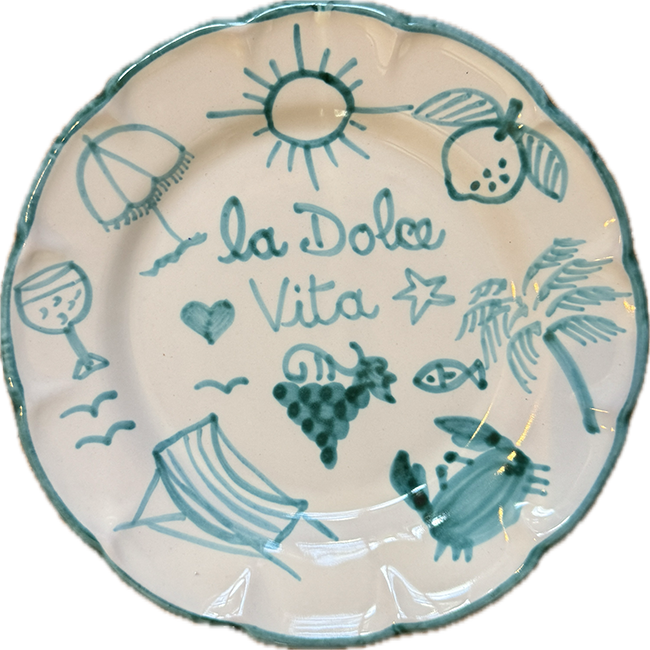 Assiette Dolce Vita Verte 20 cm
