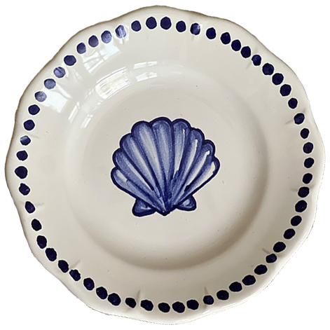 Estate Plate 16 cm Blue Shell