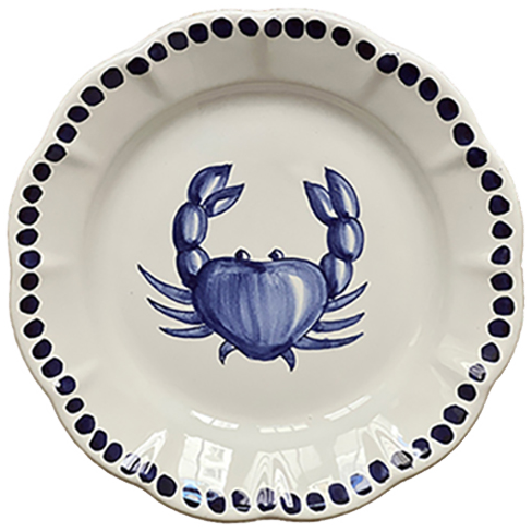 Estate Plate 16 cm Blue Crab