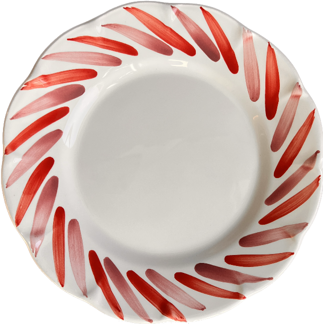 25cm Red Pink Plate