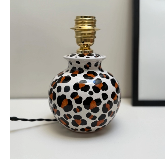 Lampe Leopard – Céramique Artisanale Italienne