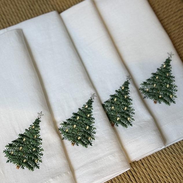Serviettes de table Noël - Lot de 4