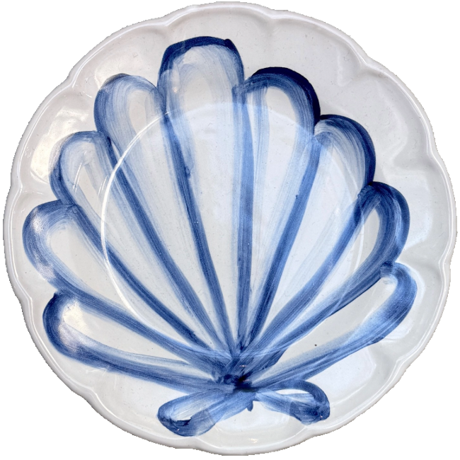 Plate 16 cm Blue Shell