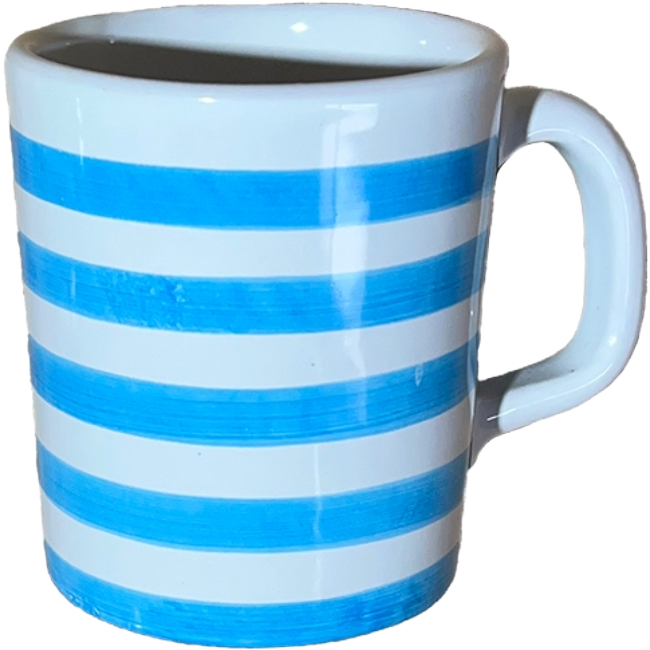 Mug Rayure Turquoise