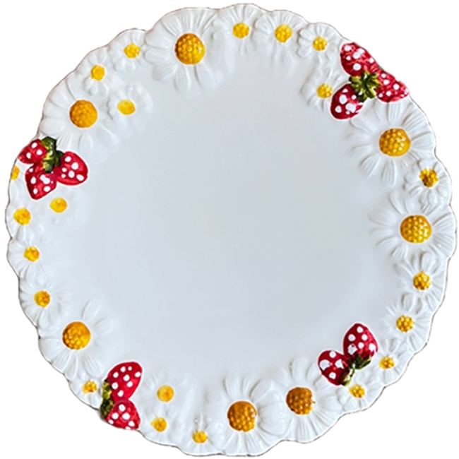 Nonna Strawberry Plate 36cm