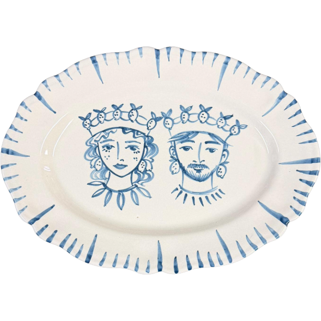 Plat Ovale 32cm Rei Citrons