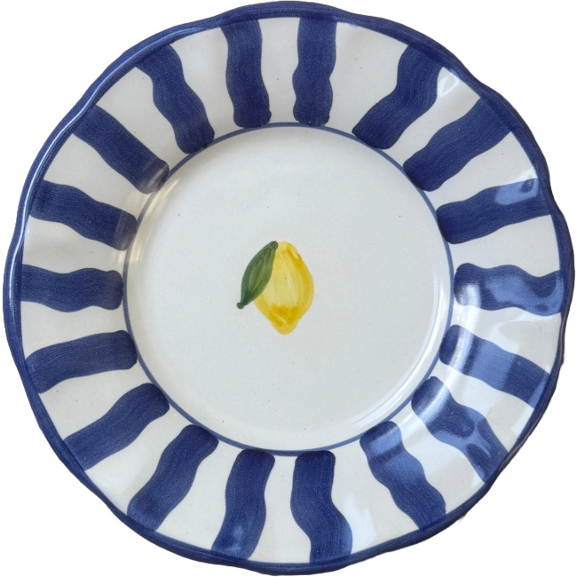 Assiette Capri 16 cm Bleu