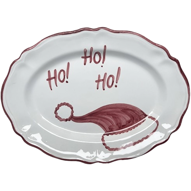 Plat Ovale 32cm Ho ho ho