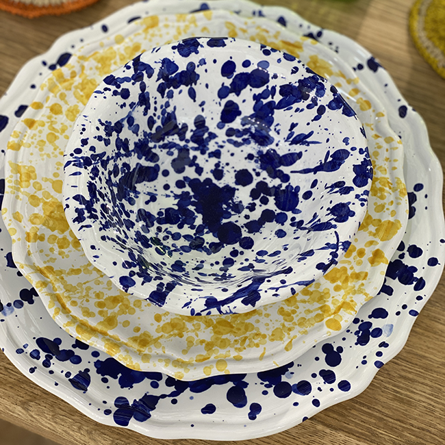 Blue 25 cm Points Plate