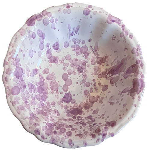 22 cm Bowl Purple Dots