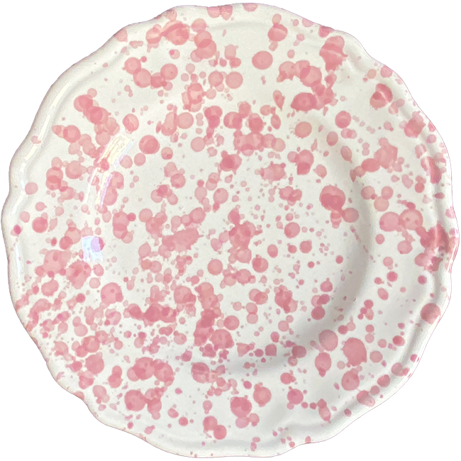 Assiette Points 25 cm Rose