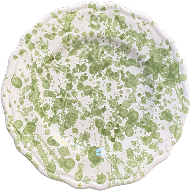 25 cm Green Points Plate