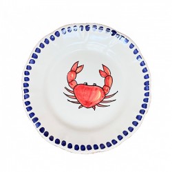 Assiette 20 cm Crabe Rouge...