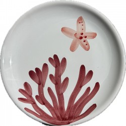 Plate 16 cm with Burgundy...