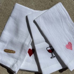 Set of 4 napkins Sorry I'm...