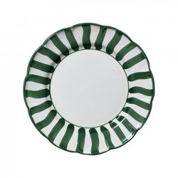 Green sun stripe plate 25 cm