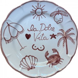 Assiette Dolce Vita Rose 25 cm