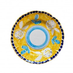 Assiette 21 cm Poisson Jaune