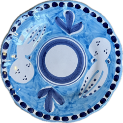 Sky-blue Plate 16 cm with...