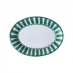 OVAL PLATTER 30 CM SOLE Green