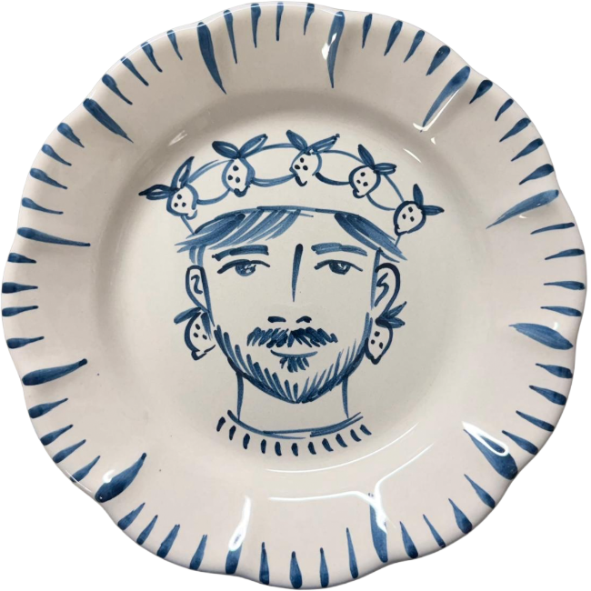 Assiette Re Di Sicilia 25cm Homme Citron