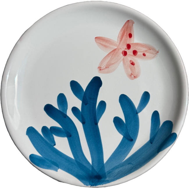 Assiette Corallo 16 cm Corail Bleu
