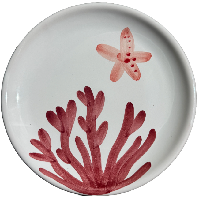 Assiette Corallo 16 cm Corail Bordeaux