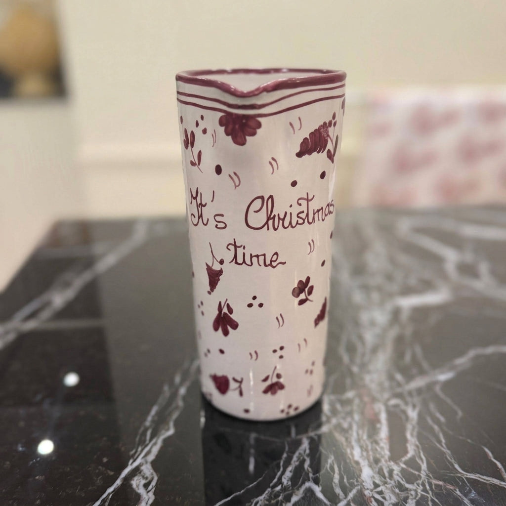 Carafe "It's Christmas Time" bordeaux