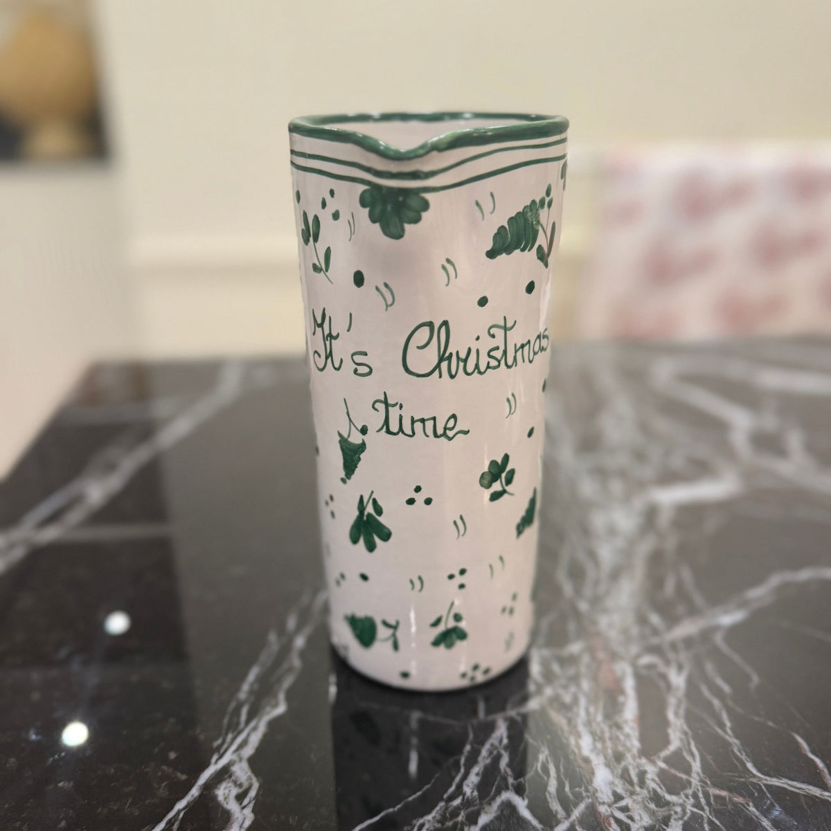 Carafe "It's Christmas Time" Vert