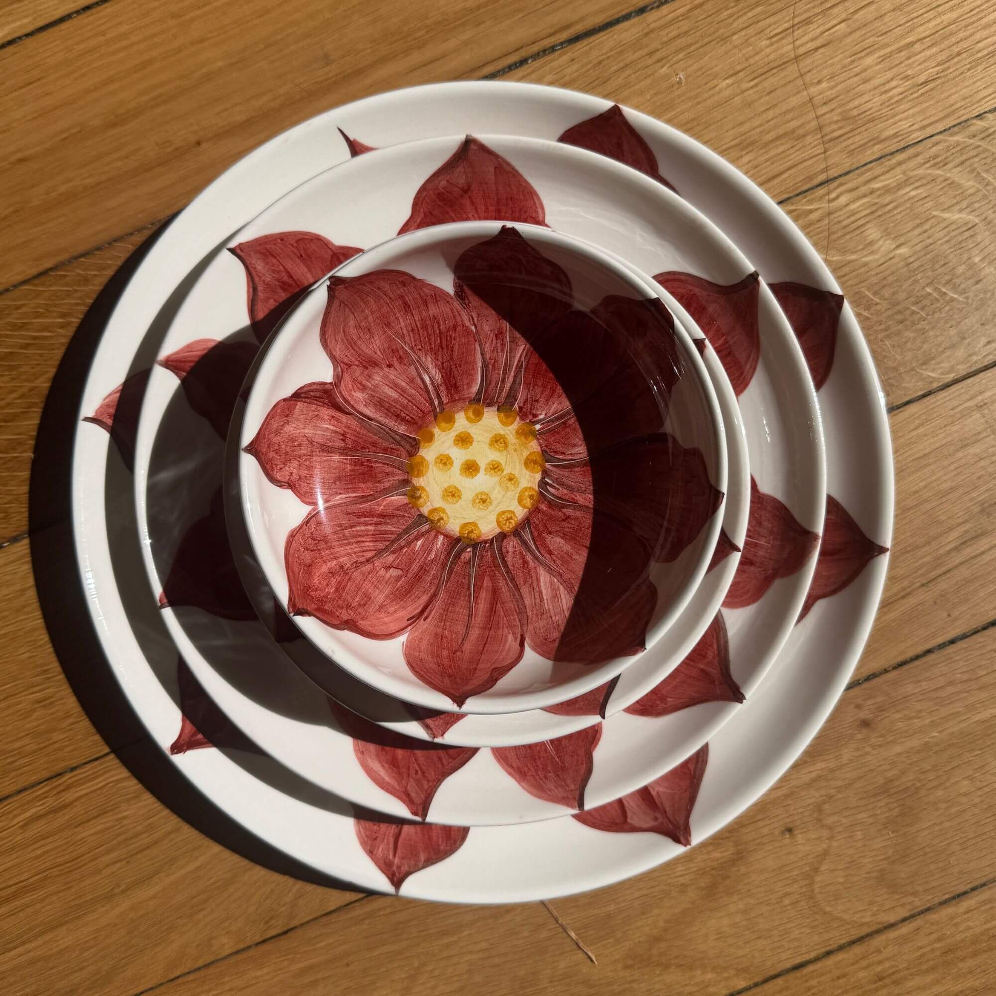 Fleur rouge 27 cm