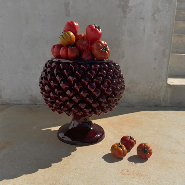 Large Pine Cone Bordeaux