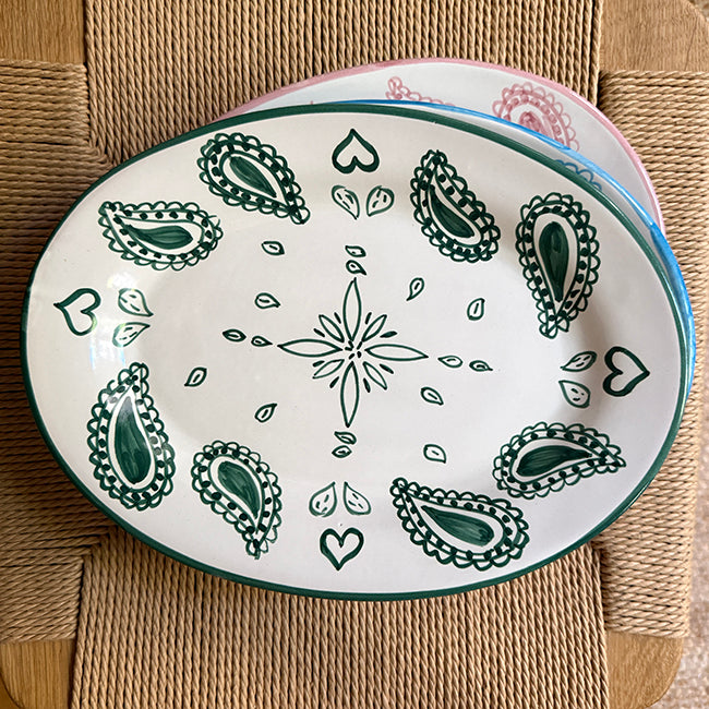 Plat Ovale Bandana Rose Arizona