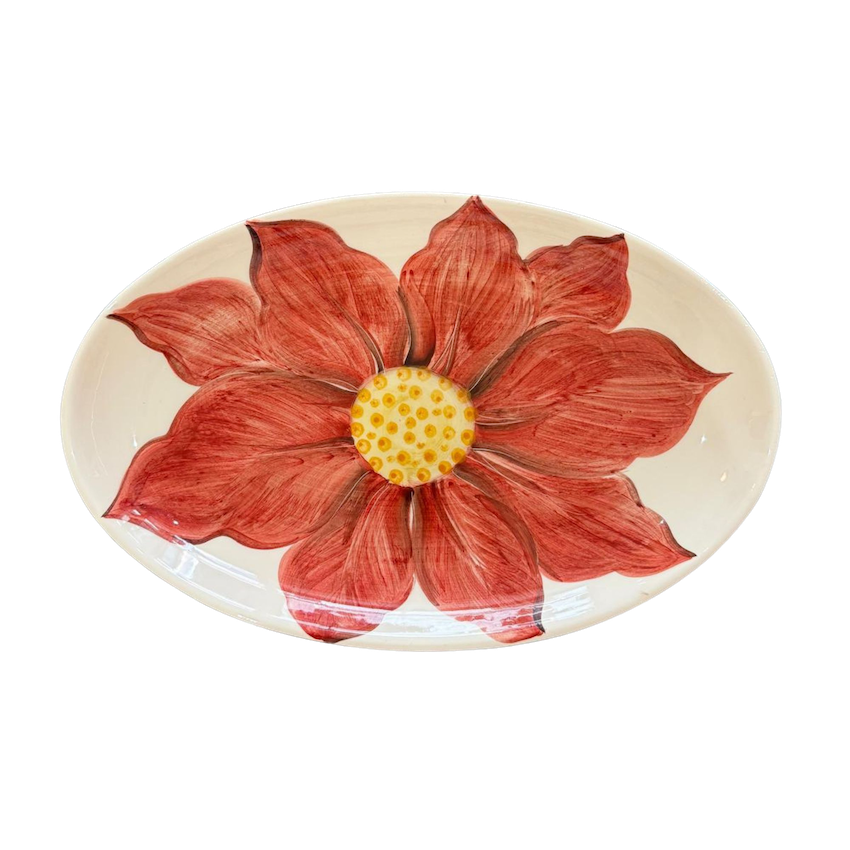 Plat oval 31cm - Fiori di Natale
