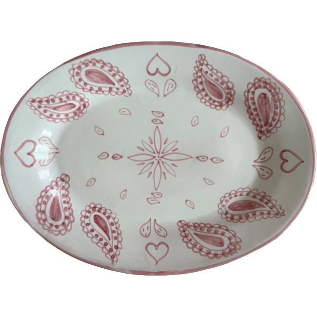 Plat Ovale Bandana Rose Arizona