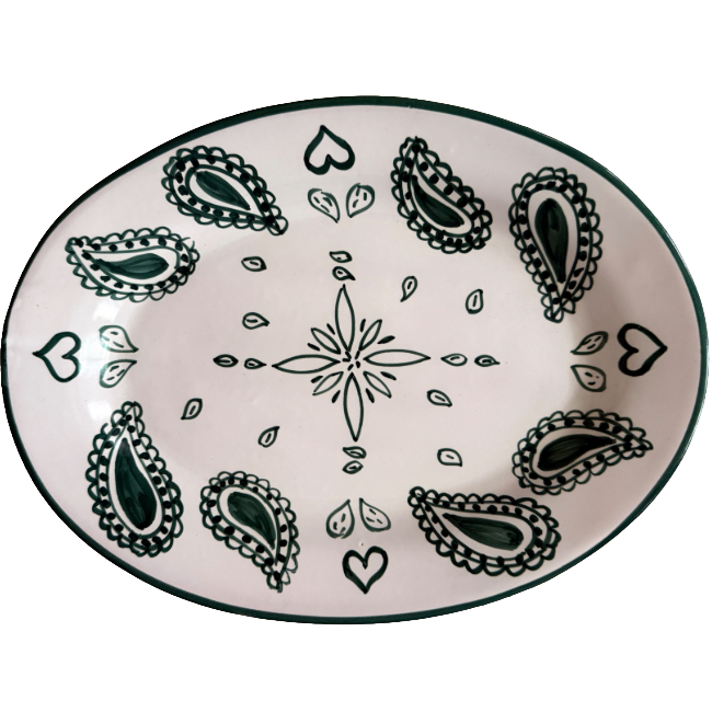 Plat Ovale Bandana vert  Arizona