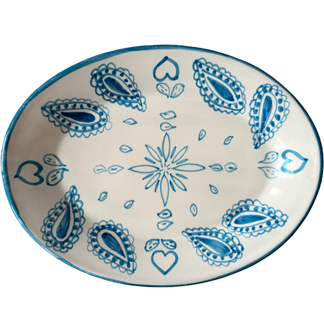 Plat Ovale Bandana Turquoise Arizona