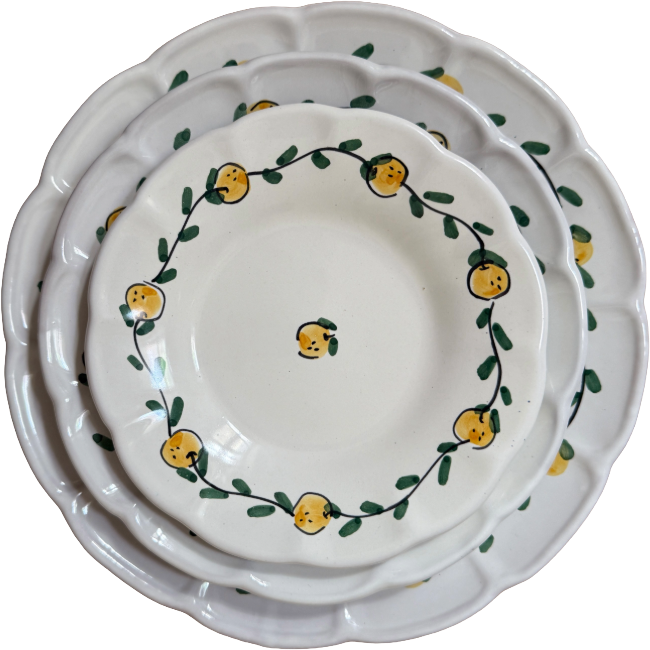 25 cm Fruit Orange Plate