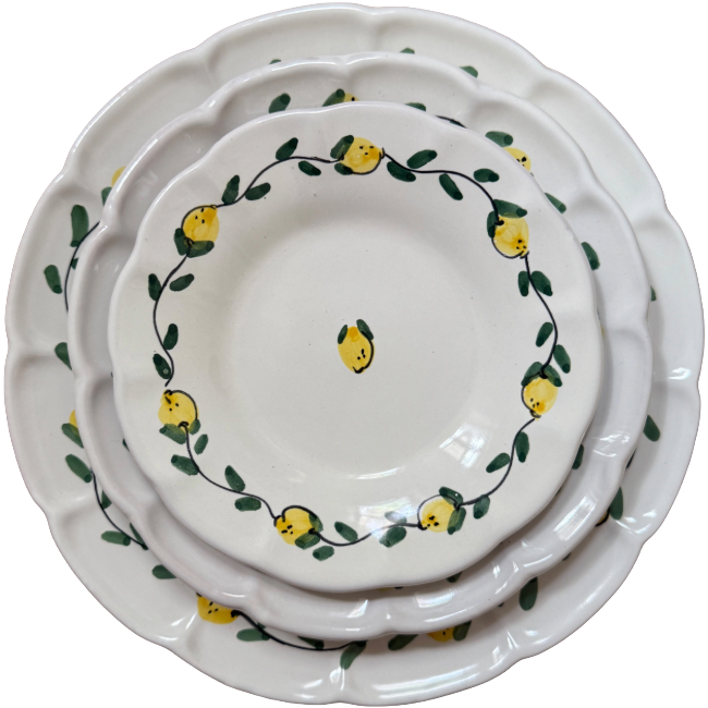 25 cm Fruit Lemon Plate
