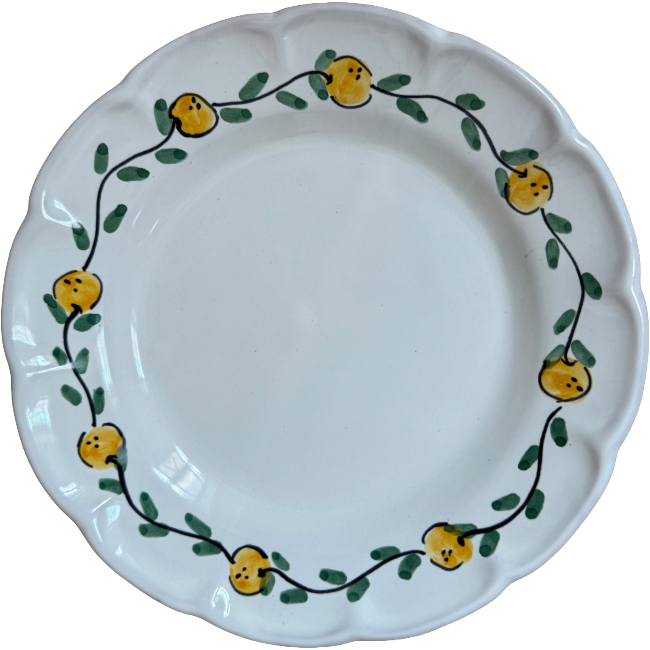 25 cm Fruit Orange Plate