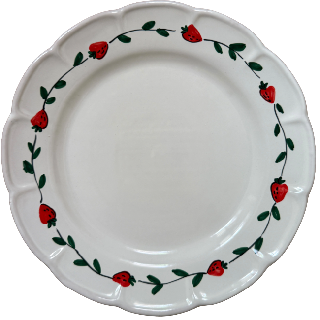 25 cm Strawberry Fruit Plate