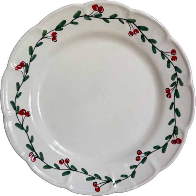 25 cm Cherry Fruit Plate