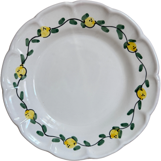 Assiette 20 cm Frutta Citron