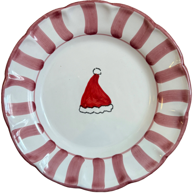 Christmas Plate 20 cm Christmas Hat