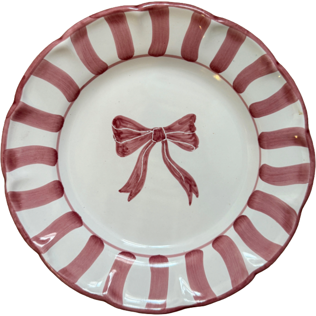 20 cm Christmas Bow Plate