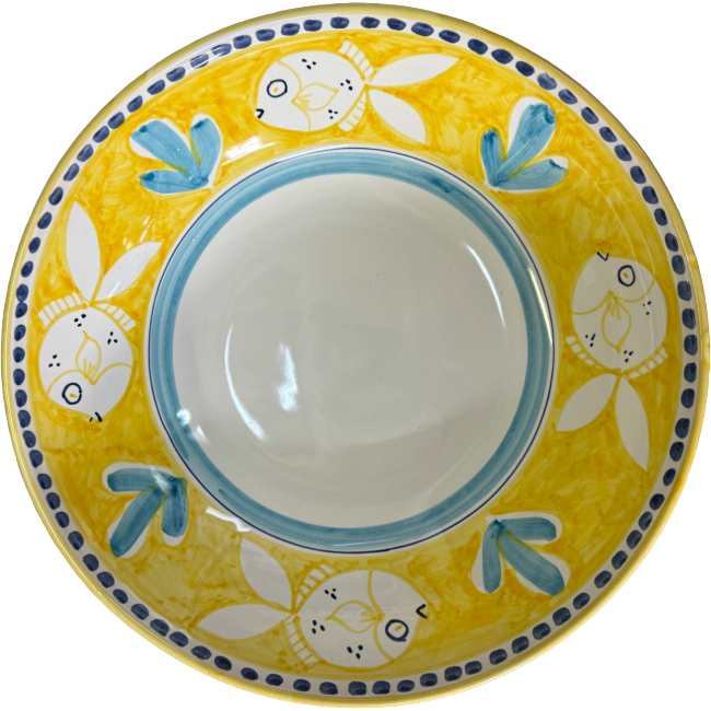 Saladier Amalfi 30cm Poisson Jaune