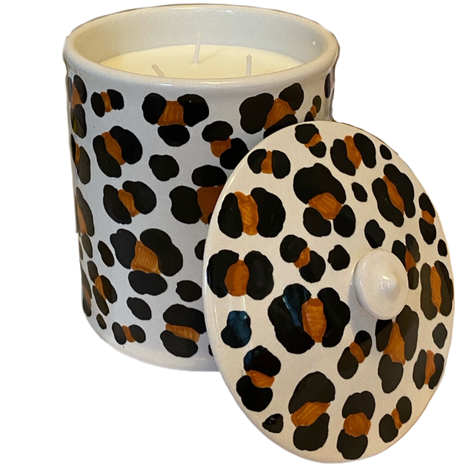 Grande Bougie Léopard