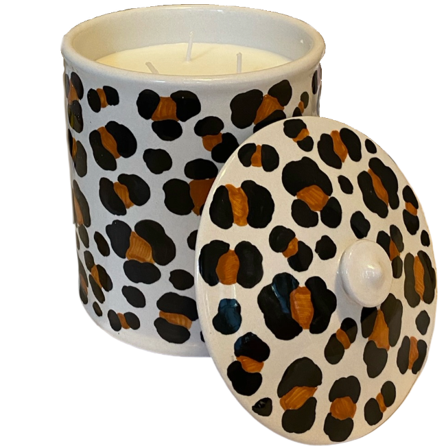 Grande Bougie Léopard